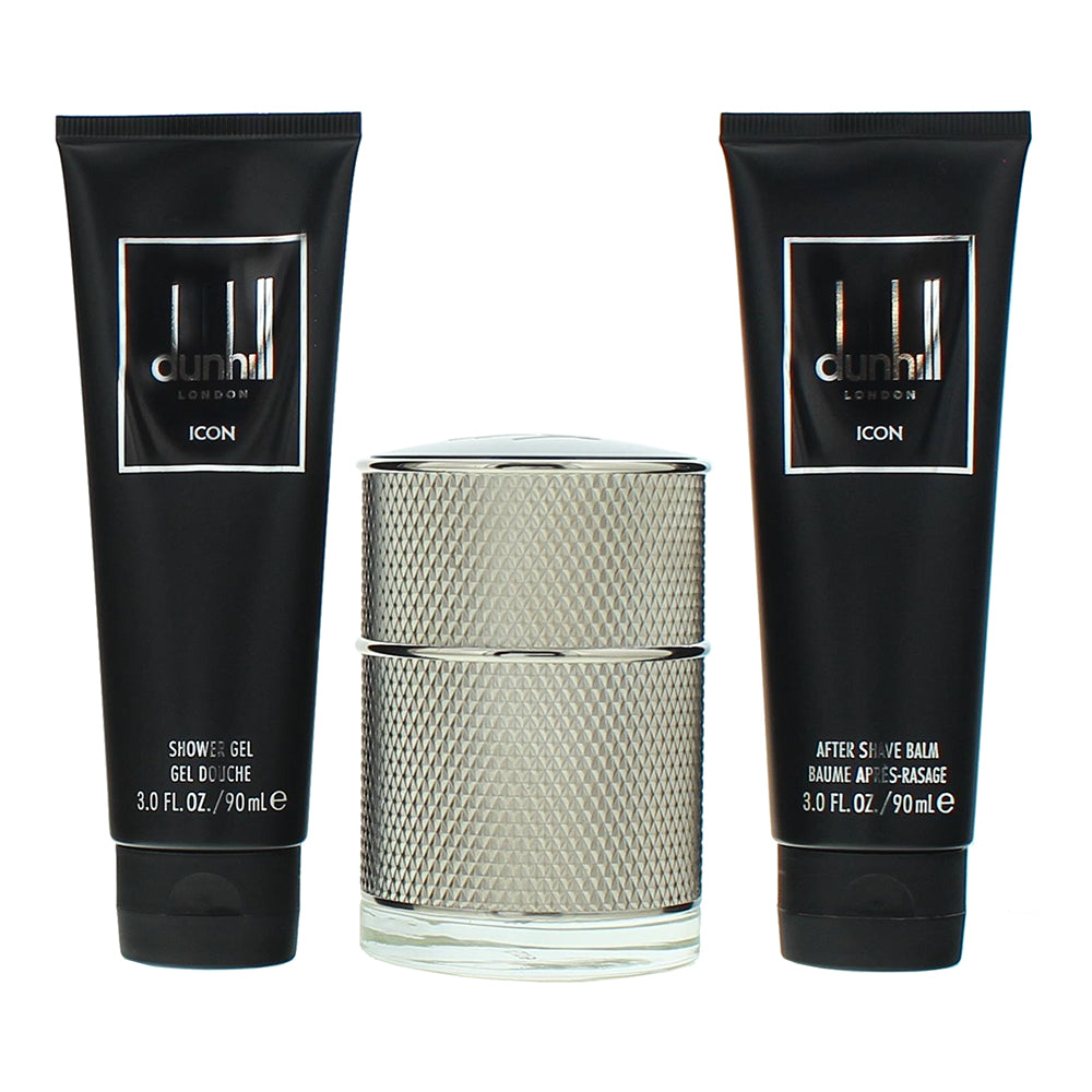 Dunhill Icon 3 Piece Gift Set: Eau de Parfum 50ml - Shower Gel 90ml - Aftershave - Product