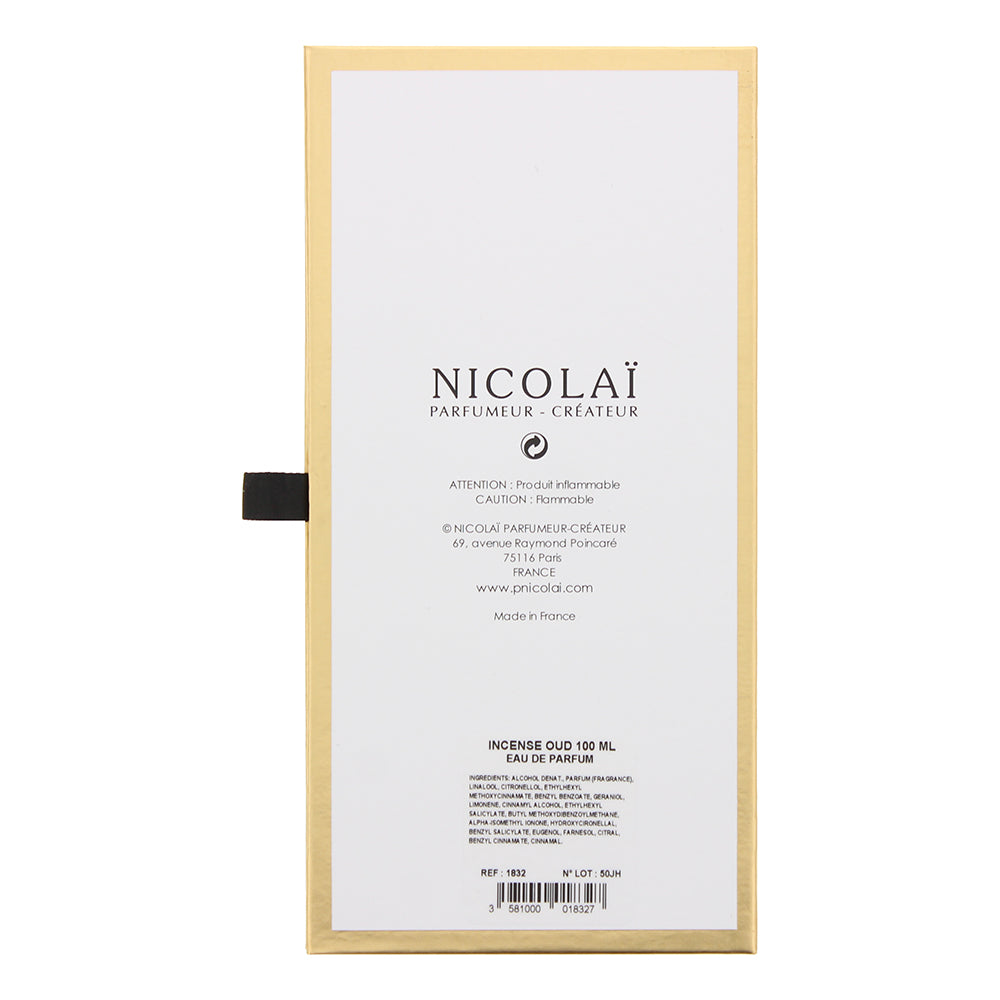 Nicolai Incense Oud Eau de Parfum 100ml