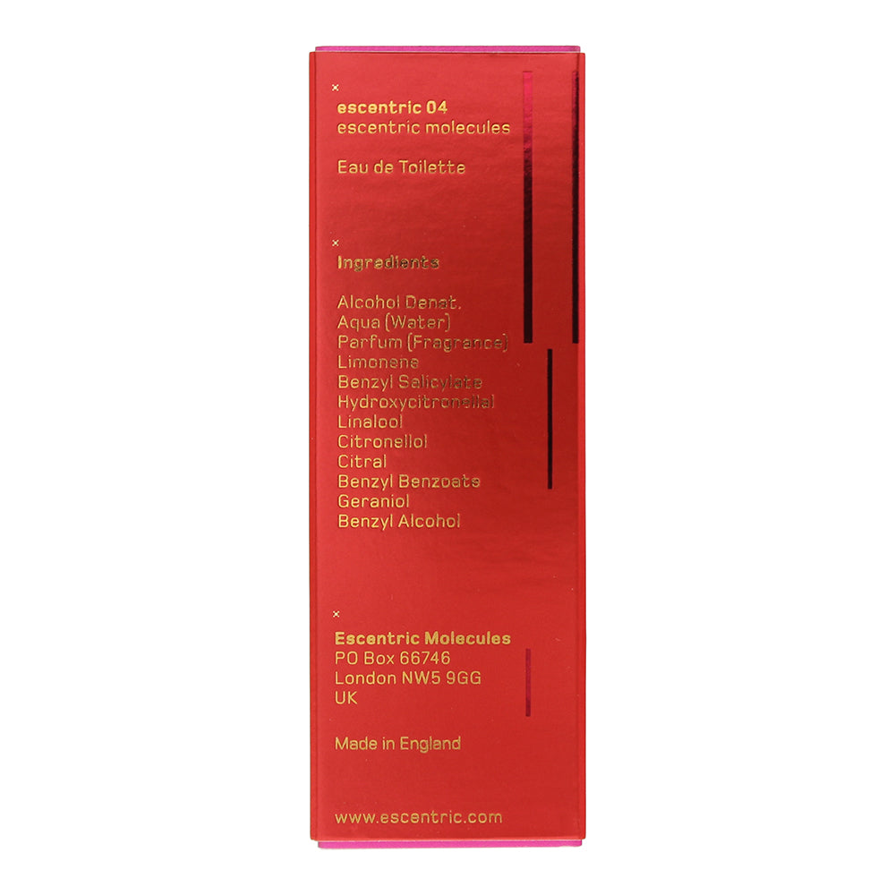 Escentric Molecules Escentric 04 Eau de Toilette 30ml