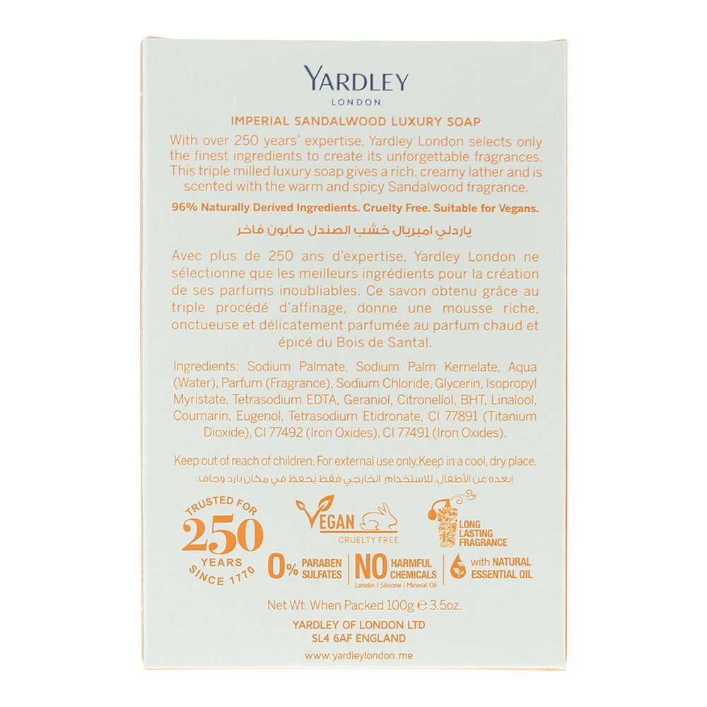 Yardley Imperial Sandalwood Soap 100g
