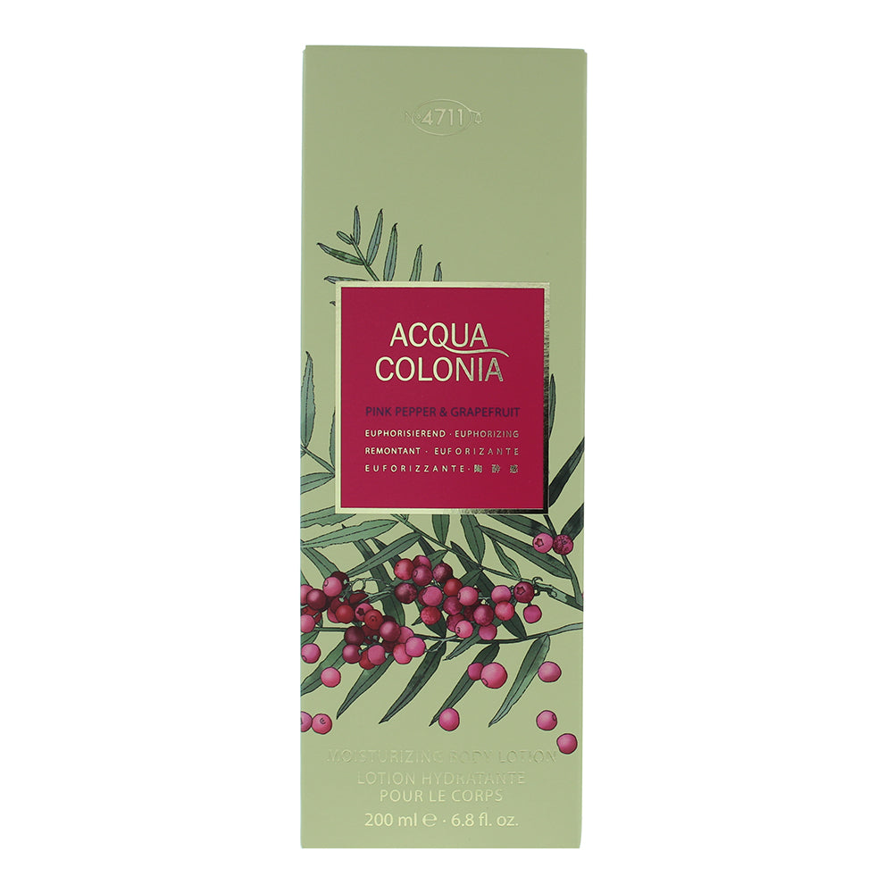 4711 Acqua Colonia Pink Pepper & Grapefruit Body Lotion 200ml - Box