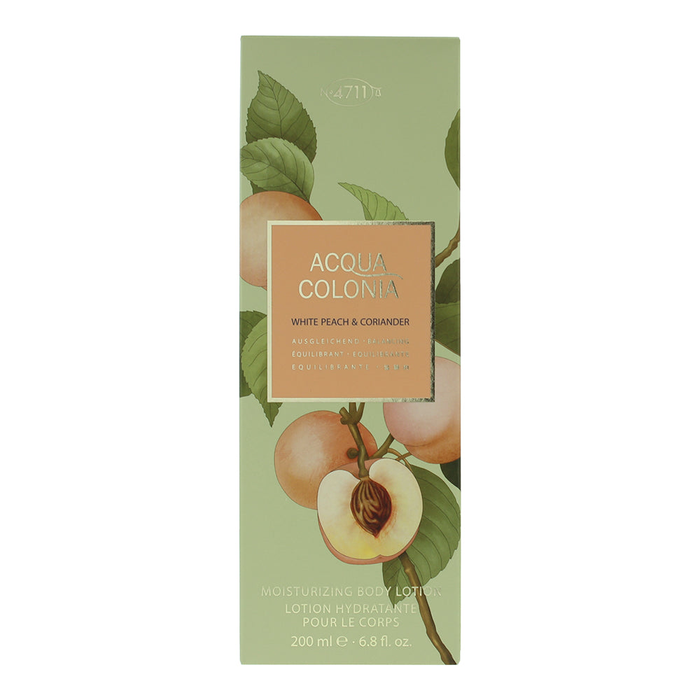 4711 Acqua Colonia White Peach & Coriander Body Lotion 200ml - Box