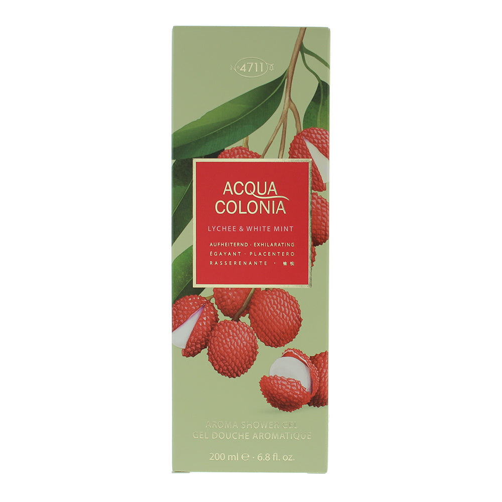4711 Acqua Colonia Lychee & White Mint Shower Gel 200ml - Box