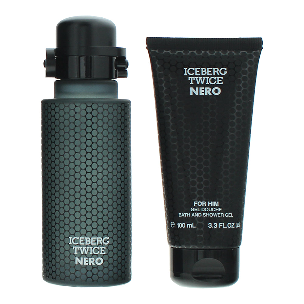 Iceberg Twice Nero 2 Piece Gift Set: Eau de Toilette 125ml - Bath And Shower Gel - Product