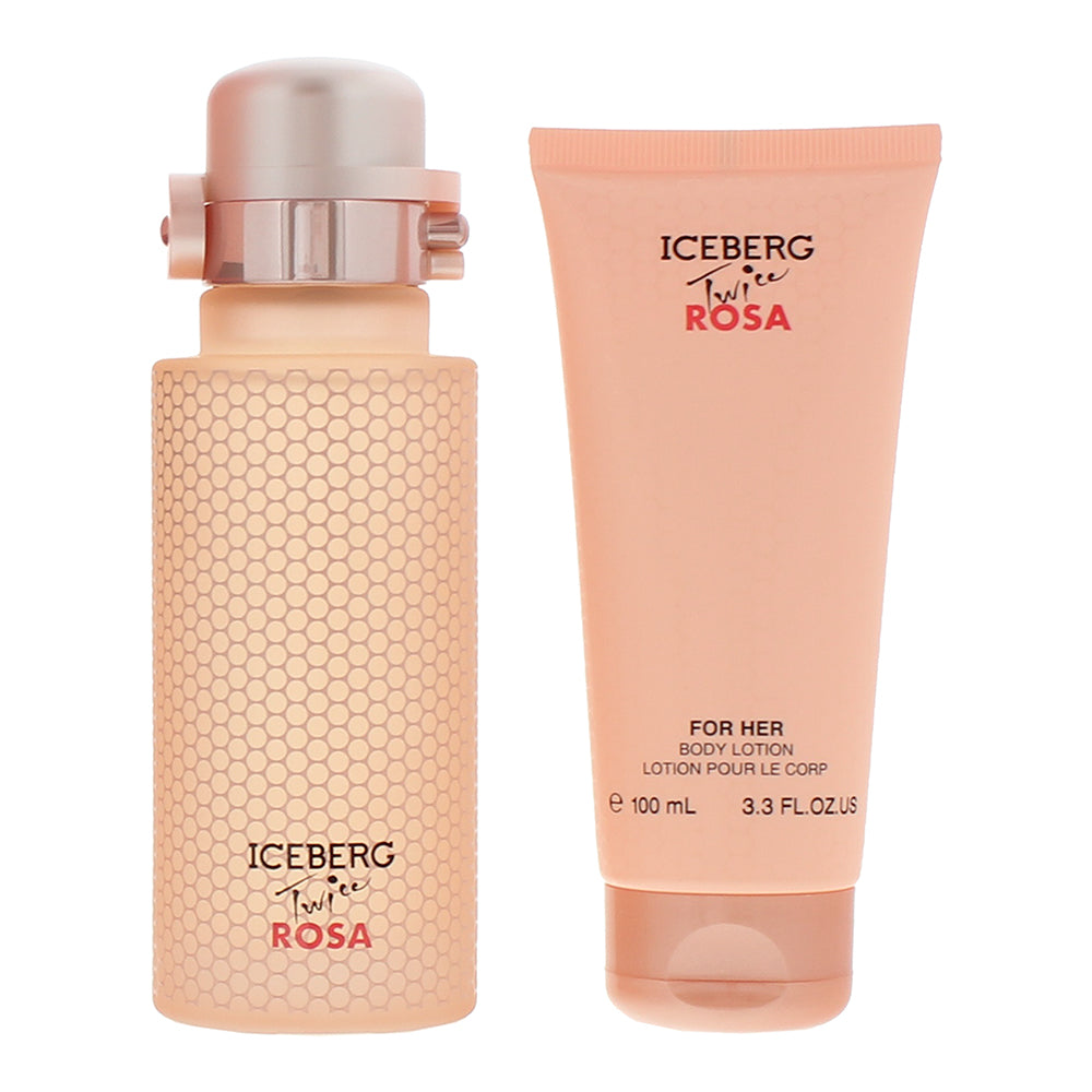Iceberg Twice Rosa 2 Piece Gift Set: Eau de Toilette 125ml - Body Lotion 100ml - Product