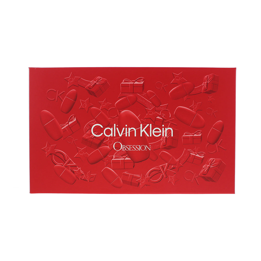 Calvin Klein Obsession 4 Piece Gift Set: Eau de Parfum 100ml - Body Lotion 200ml