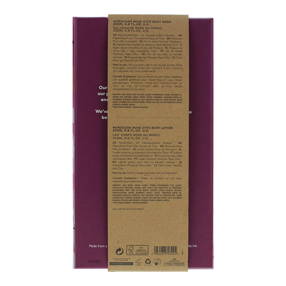 Ren Clean Skincare 2 Piece Gift Set: Body Wash 100ml - Body Lotion 100ml