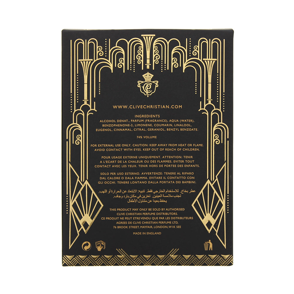Clive Christian Noble Collection XXI Art Deco Blonde Amber Parfum 50ml