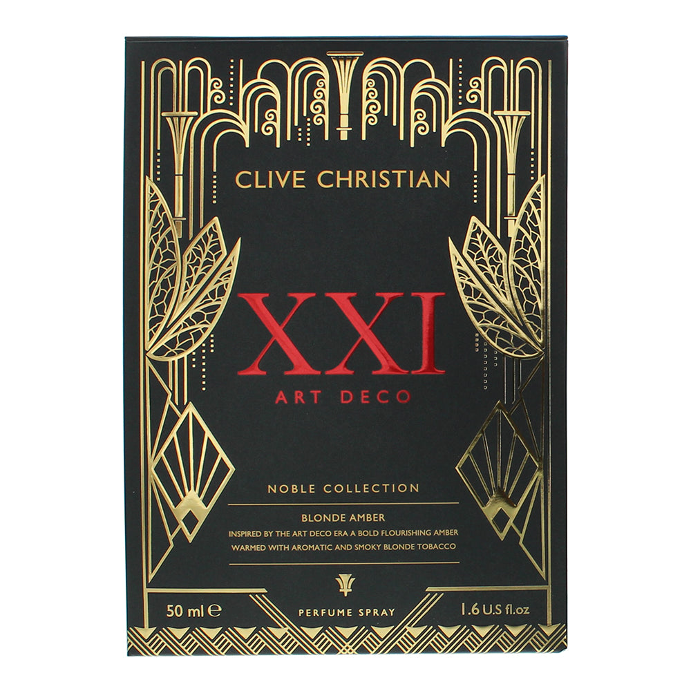 Clive Christian Noble Collection XXI Art Deco Blonde Amber Parfum 50ml - Box