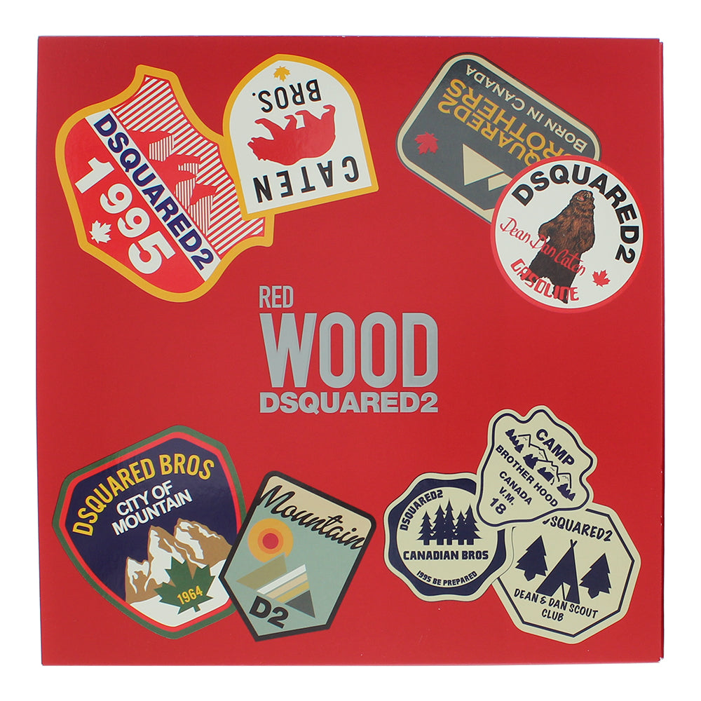 Dsquared2 Wood Red 2 Piece Gift Set: Eau de Toilette 100ml - Body Lotion 150ml - Box