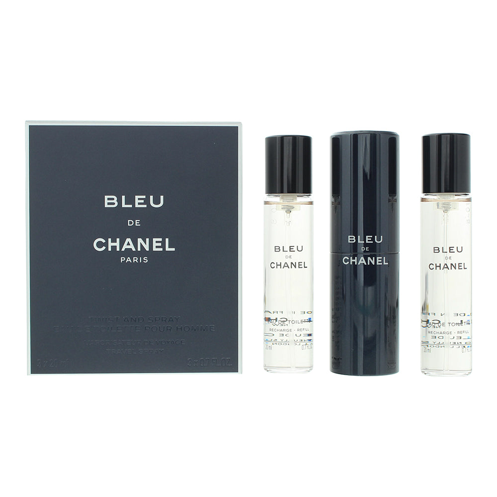 Chanel Bleu De Chanel Twist & Spray Eau de Toilette 3 x 20ml