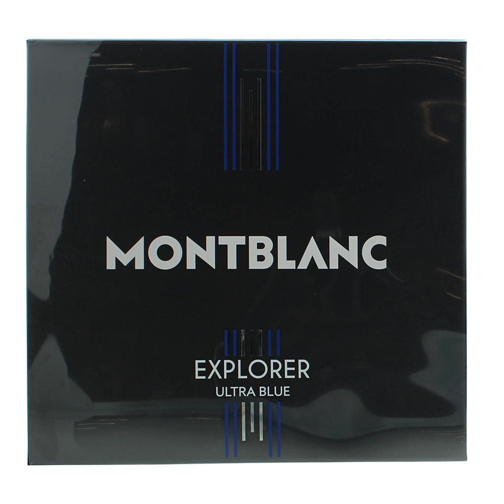 Montblanc Explorer Ultra Blue 3 Piece Gift Set: Eau de Parfum 100ml - Eau de Par - Box