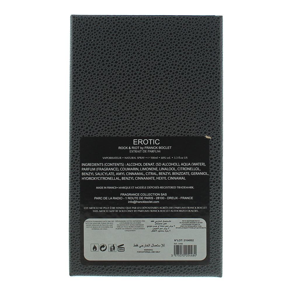 Franck Boclet Erotic Extrait de Parfum 100ml