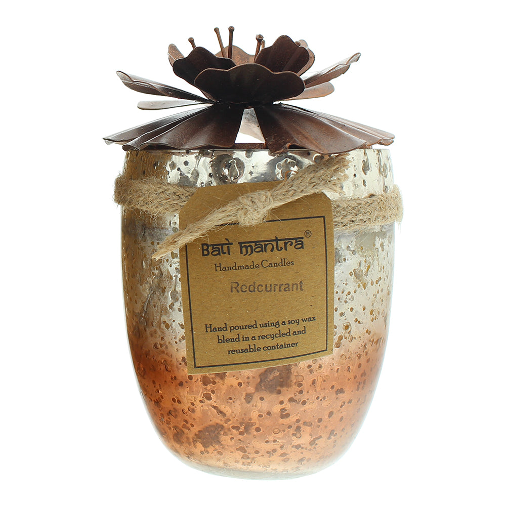 Bali Mantra Hibiscus Glass Copper Redcurrant Candle 500g - Product