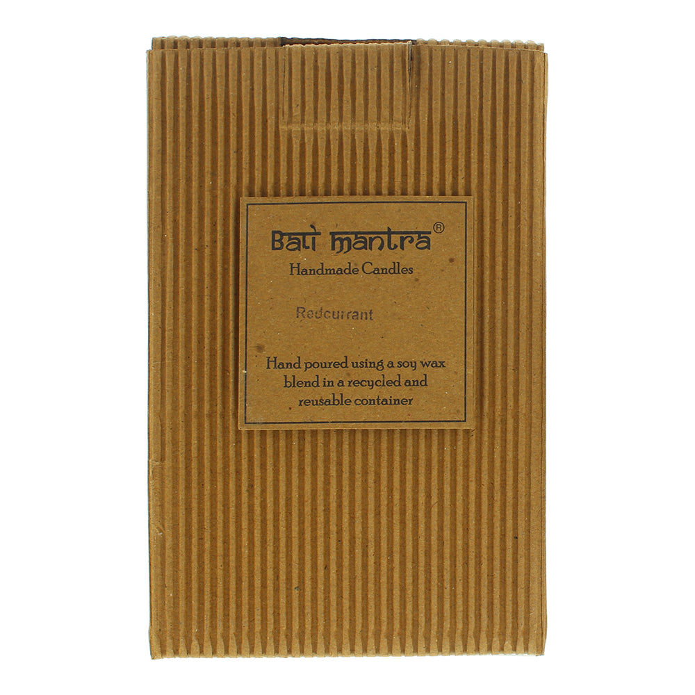 Bali Mantra Hibiscus Glass Copper Redcurrant Candle 500g - Box