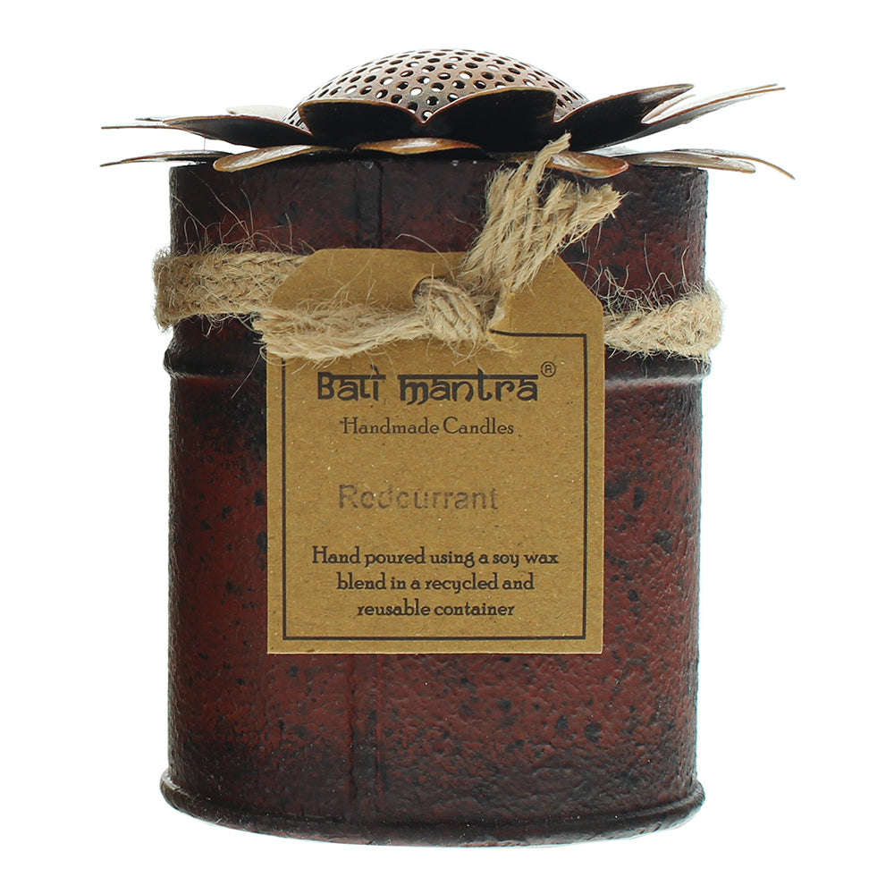 Bali Mantra Sunflower Tin Orange Redcurrant Candle 370g - Product