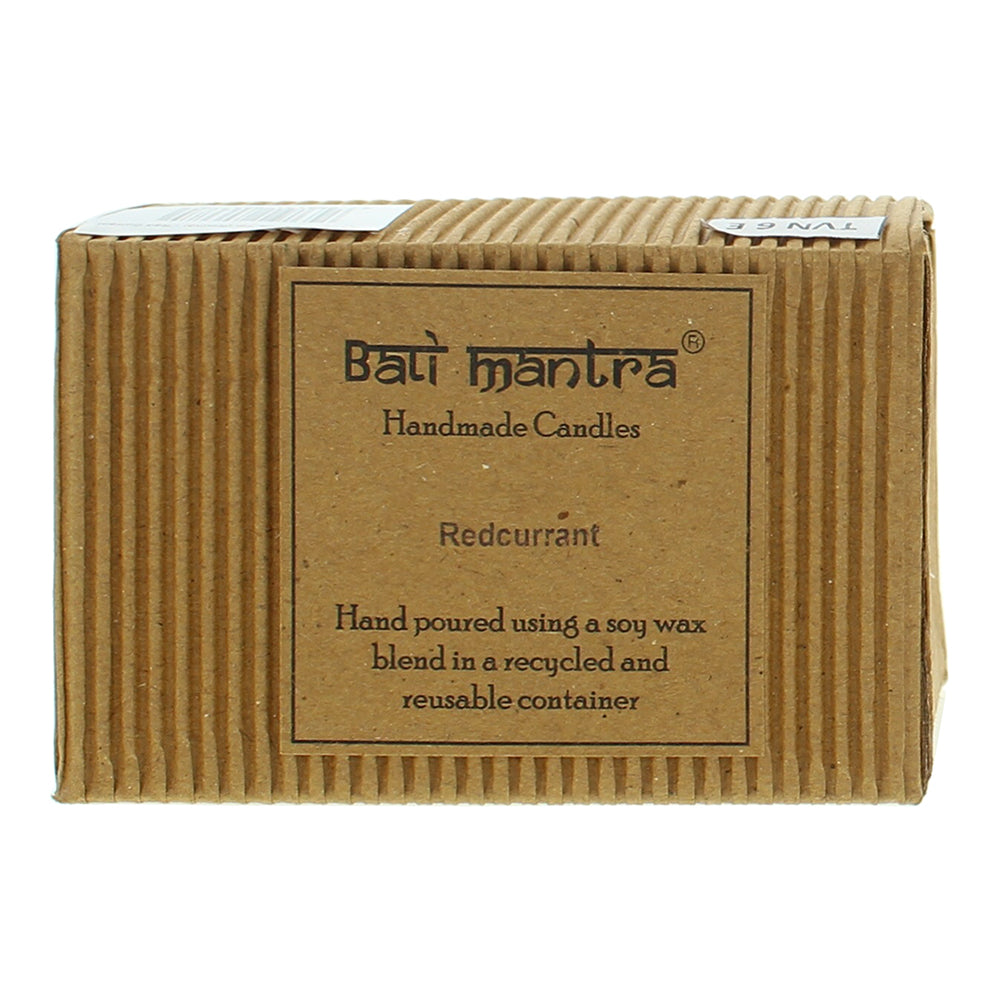 Bali Mantra Victorian Tin Round Redcurrant Candle 280g - Box