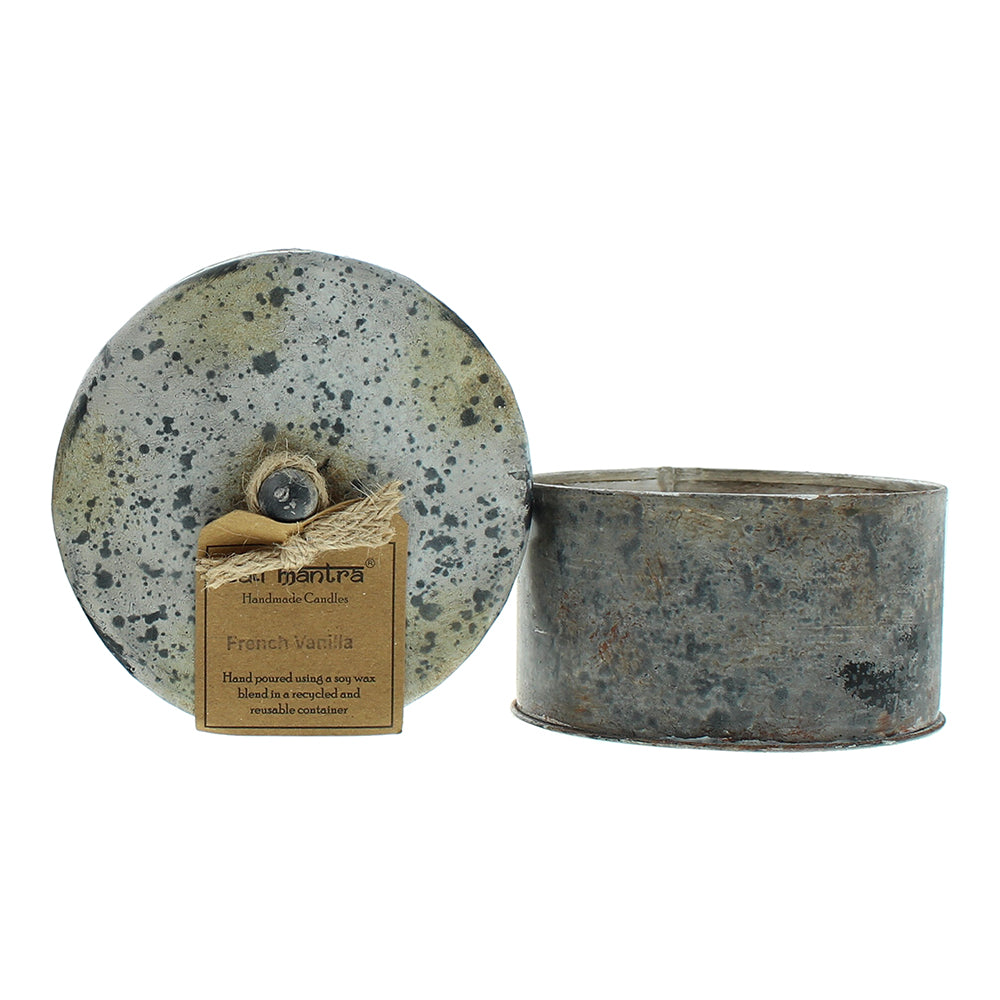 Bali Mantra Victorian Tin Round French Vanilla Candle 280g - Product