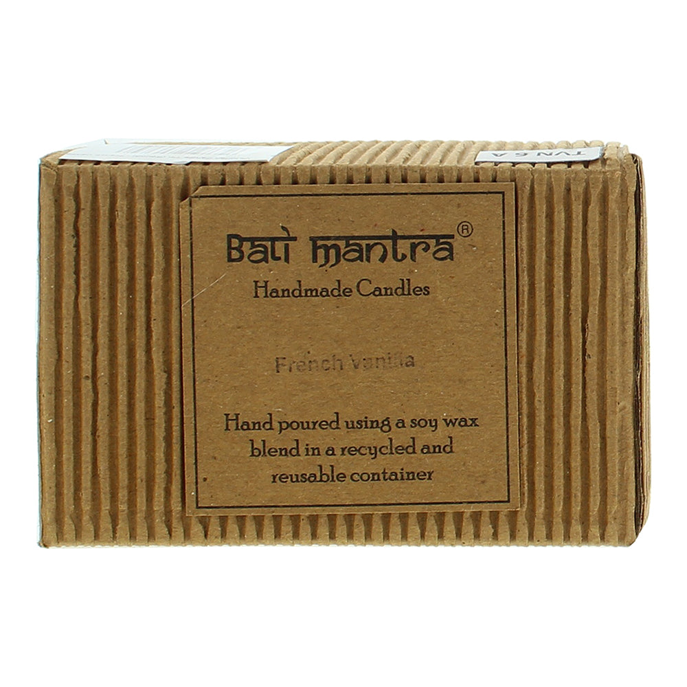 Bali Mantra Victorian Tin Round French Vanilla Candle 280g - Box