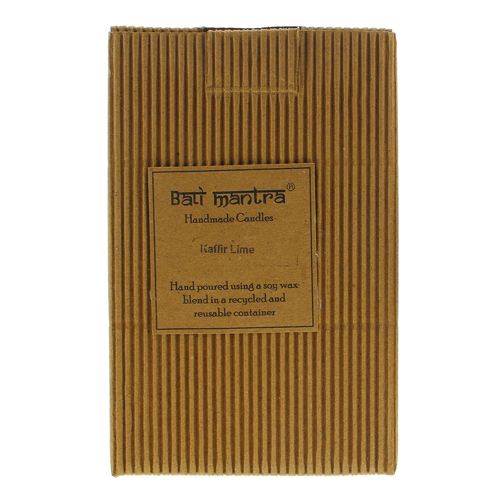 Bali Mantra Camellia Glass Copper Kafir Lime Candle 500g - Box