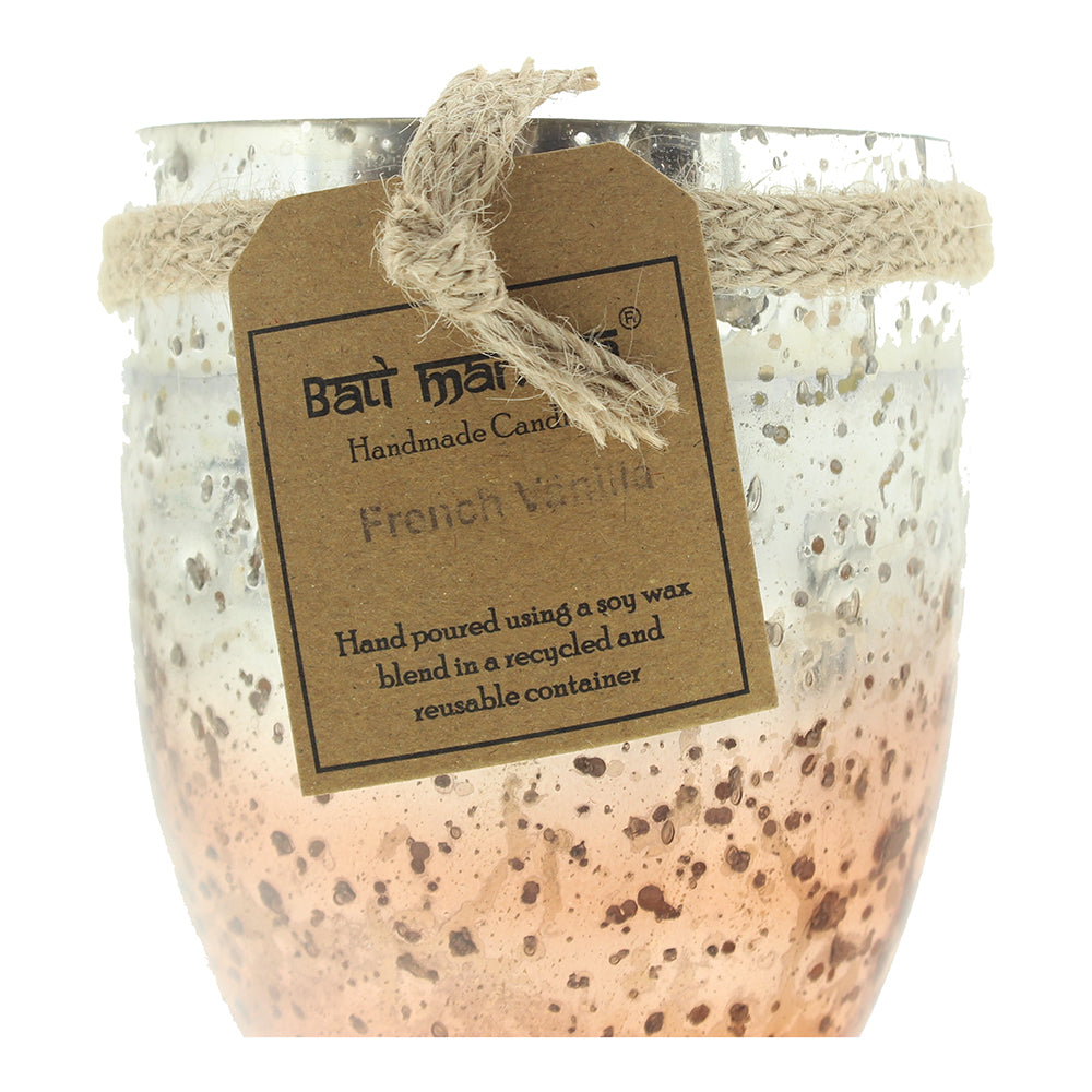 Bali Mantra Camellia Glass Copper French Vanilla Candle 500g