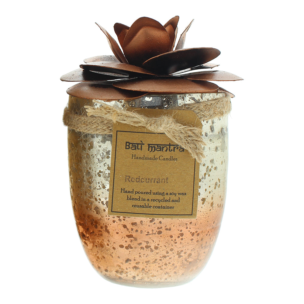 Bali Mantra Camellia Glass Copper Redcurrant Candle 500g - Product