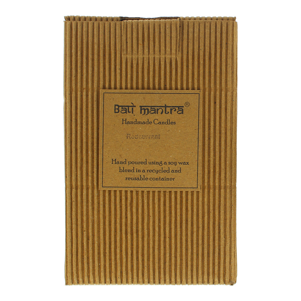 Bali Mantra Camellia Glass Copper Redcurrant Candle 500g - Box