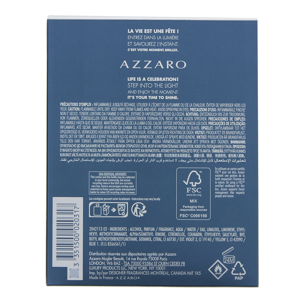 Azzaro Chrome United Eau De Toilette 100ml