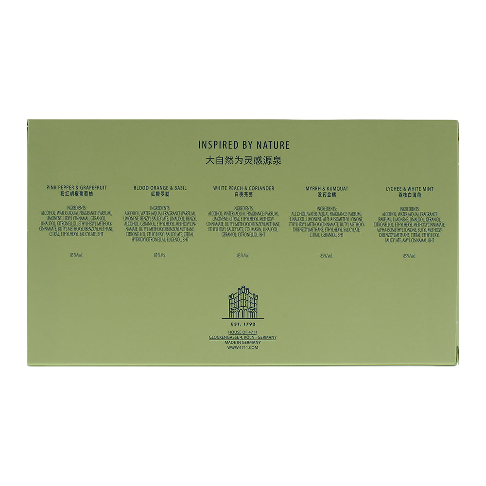 4711 Acqua Colonia Eau De Cologne Miniature Set 5 x  8ml - Myrrh & Kumquat- Pink