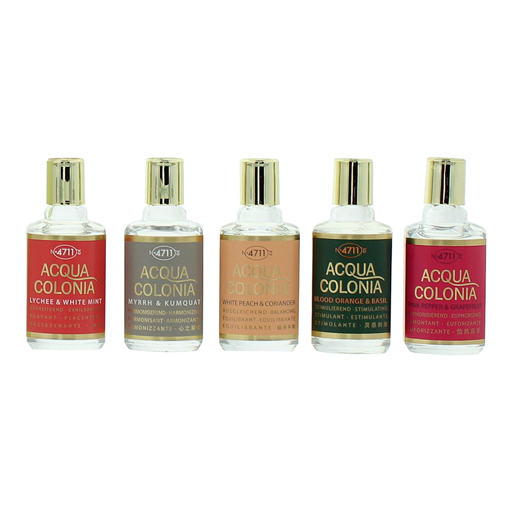4711 Acqua Colonia Eau De Cologne Miniature Set 5 x  8ml - Myrrh & Kumquat- Pink - Product
