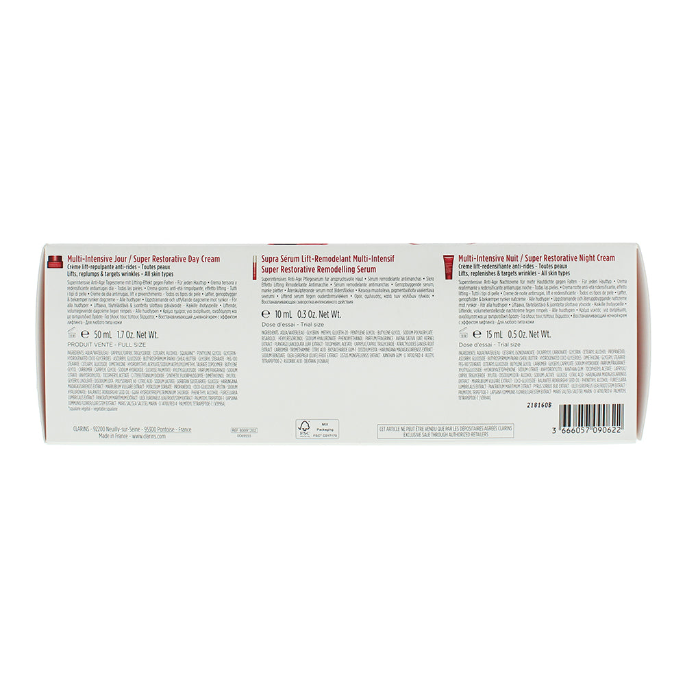 Clarins Super Restorative 3 Piece Gift Set: Day Cream 50ml - Restorative Remodel