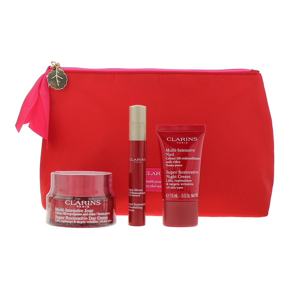 Clarins Super Restorative 3 Piece Gift Set: Day Cream 50ml - Restorative Remodel - Product