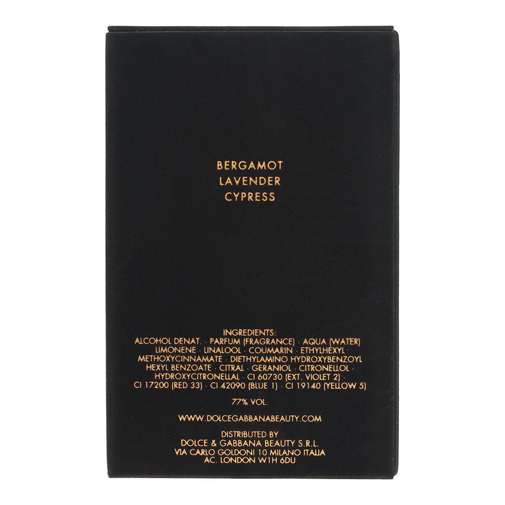 Dolce & Gabbana Pour Homme Intenso Eau de Parfum 125ml - Ingredients