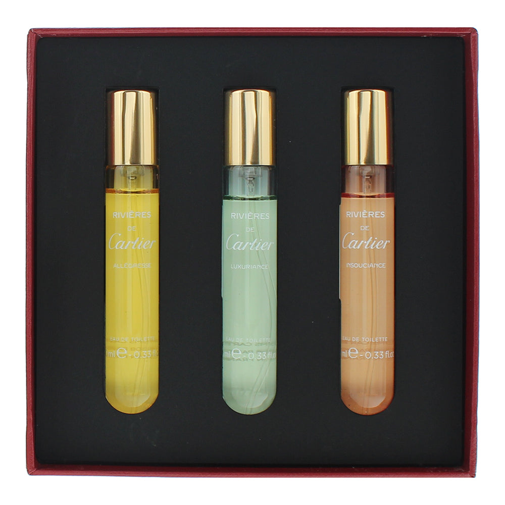 Cartier Rivieres 3 Piece Gift Set: Allégresse Eau De Toilette 10ml - Luxuriance  - Product