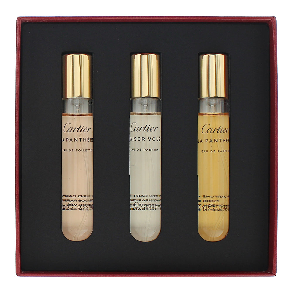 Cartier La Panthère 3 Piece Gift Set: La Panthère Eau De Toilette 10ml - Baiser  - Product