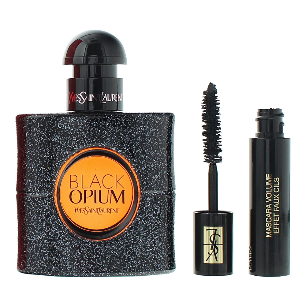 Yves Saint Laurent Black Opium 2 Piece Gift Set: Eau De Parfum 30ml - Mini Masca - Product