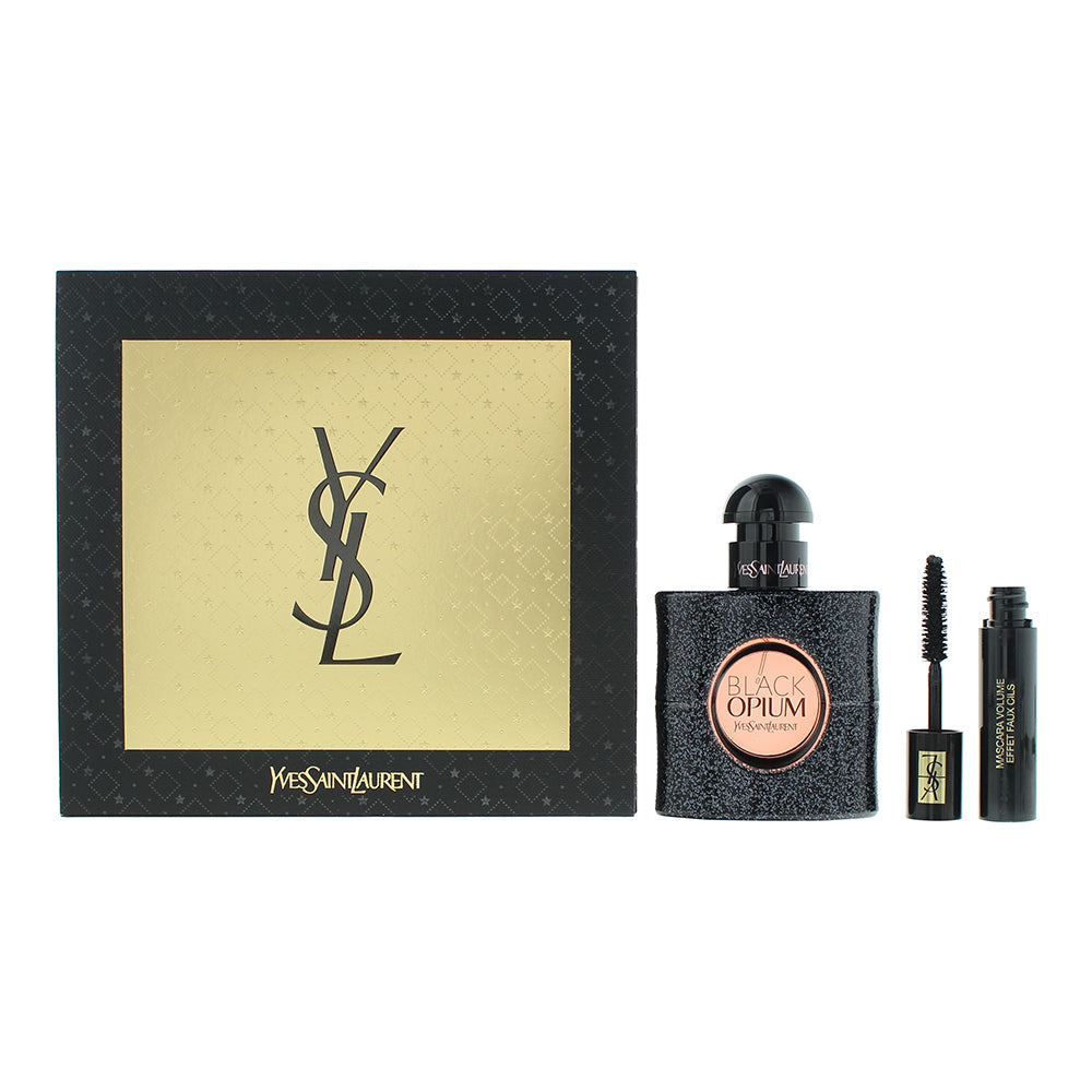 Yves Saint Laurent Black Opium 2 Piece Gift Set: Eau De Parfum 30ml - Mascara 2m