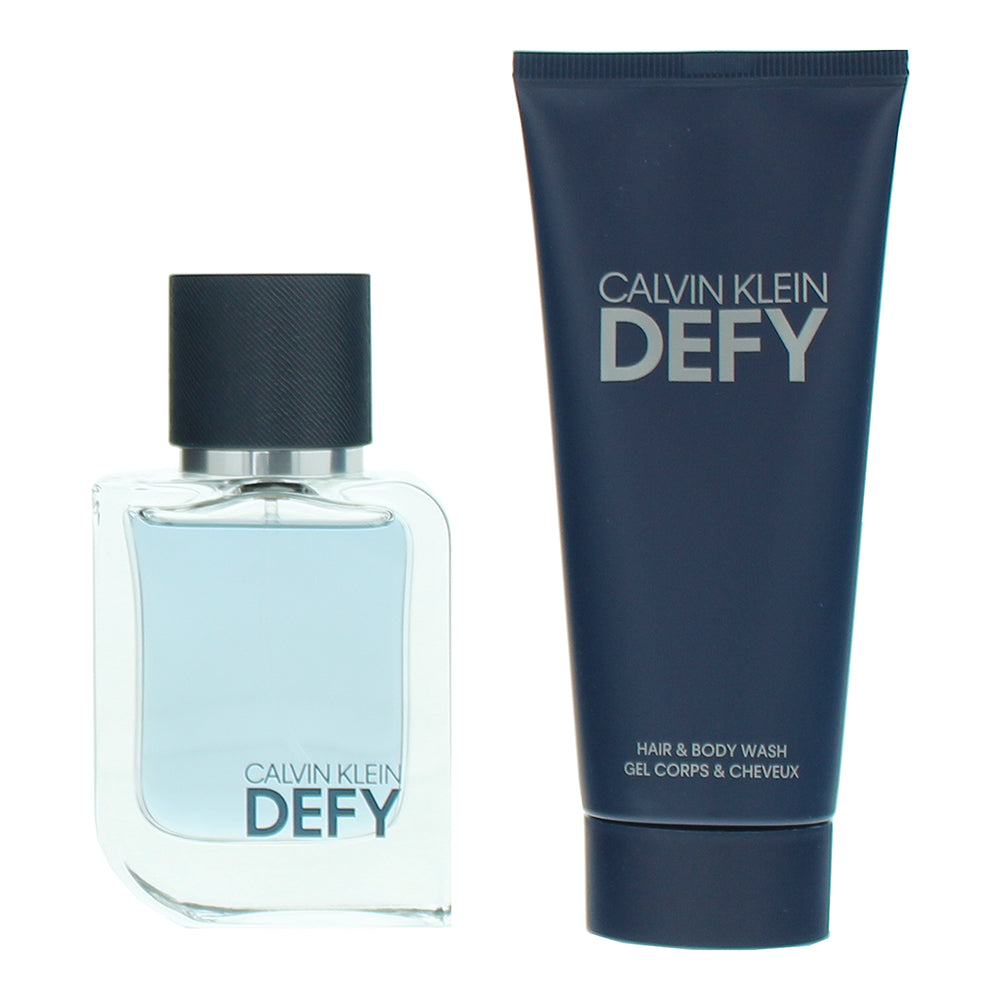 Calvin Klein Defy 2 Piece Gift Set: Eau de Toilette 50ml - Shower Gel 100ml - Product