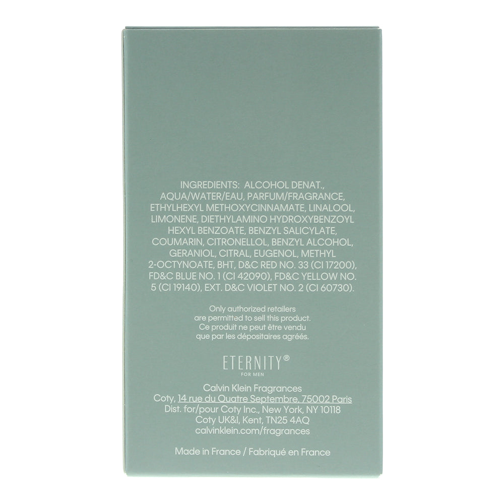 Calvin Klein Eternity For Men Cologne Eau de Toilette 50ml