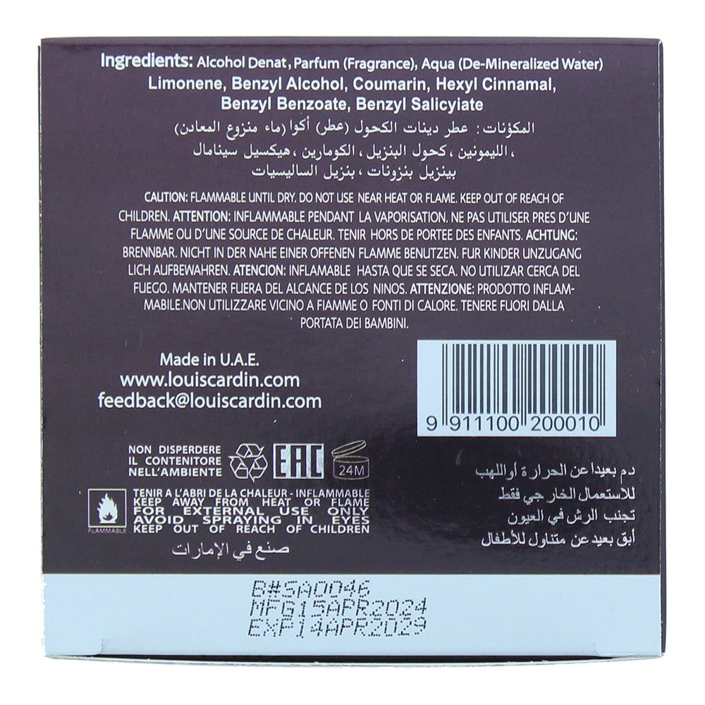 Louis Cardin Sacred Eau De Parfum 100ml