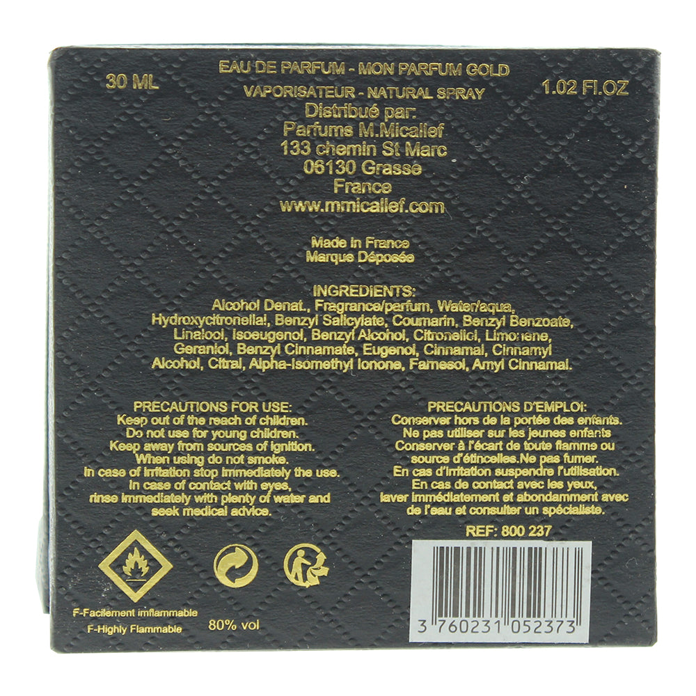 M. Micallef Mon Parfum Gold Eau de Parfum 30ml