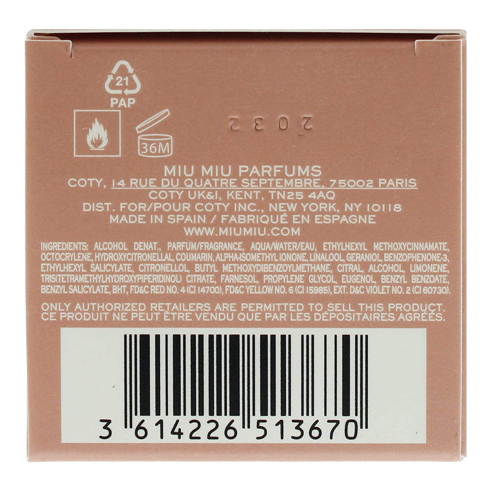 Miu Miu Serial Player Eau de Toilette 50ml