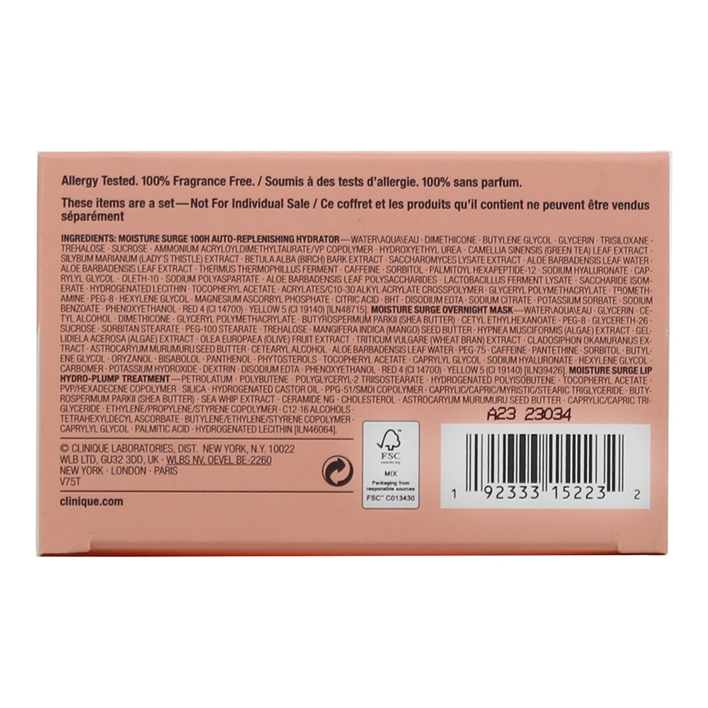 Clinique Moisture Surge 3 Piece Gift Set: Night Mask 30ml - Moisture Surge Auto-