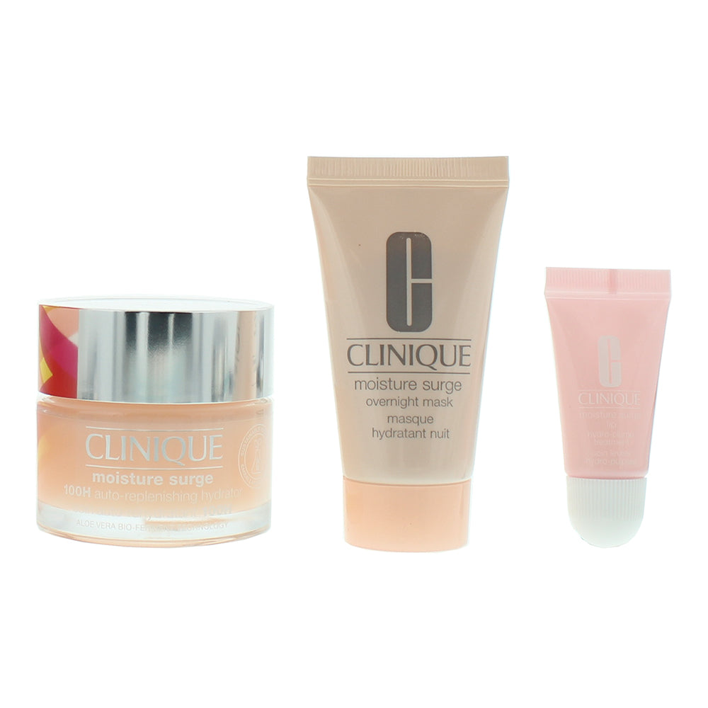 Clinique Moisture Surge 3 Piece Gift Set: Night Mask 30ml - Moisture Surge Auto- - Product