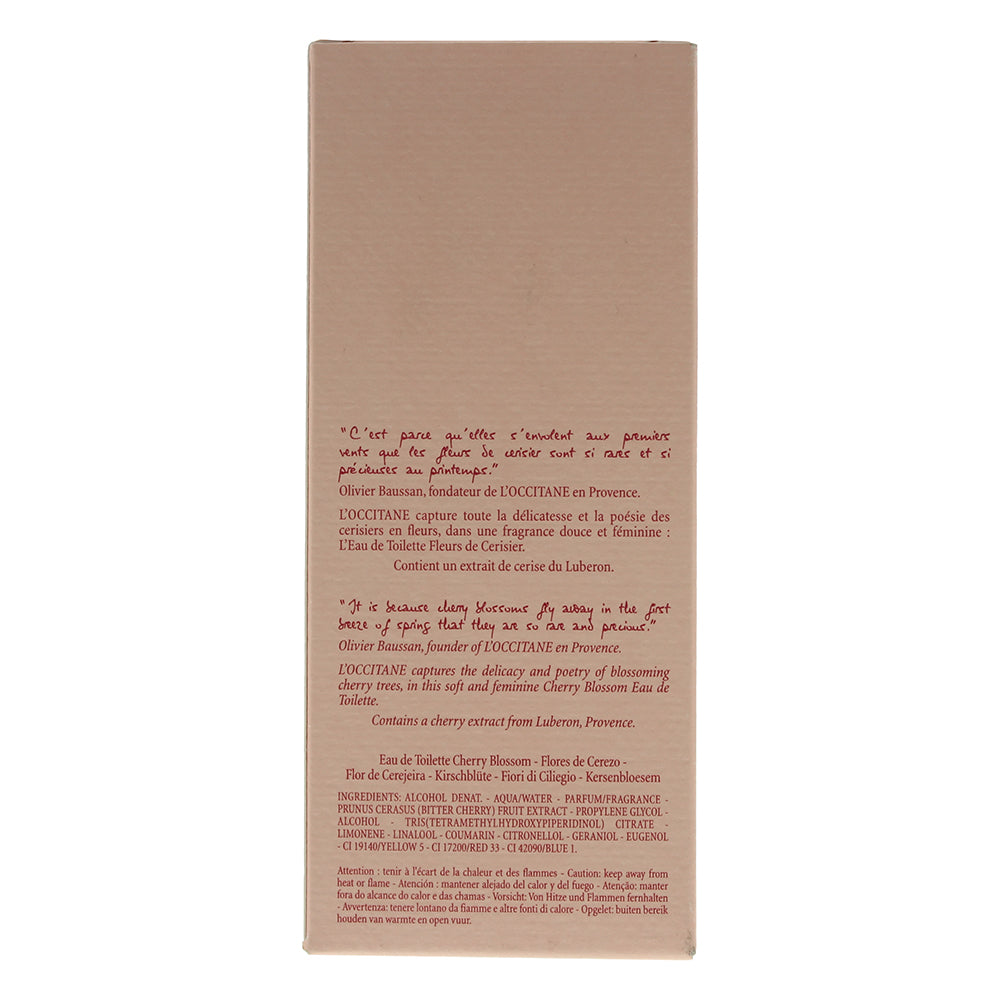 L'occitane Cherry Blossom Eau De Toilette 75ml