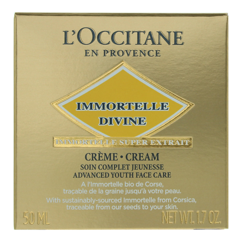 L'occitane Immortelle Divine Face Cream 50ml - Box