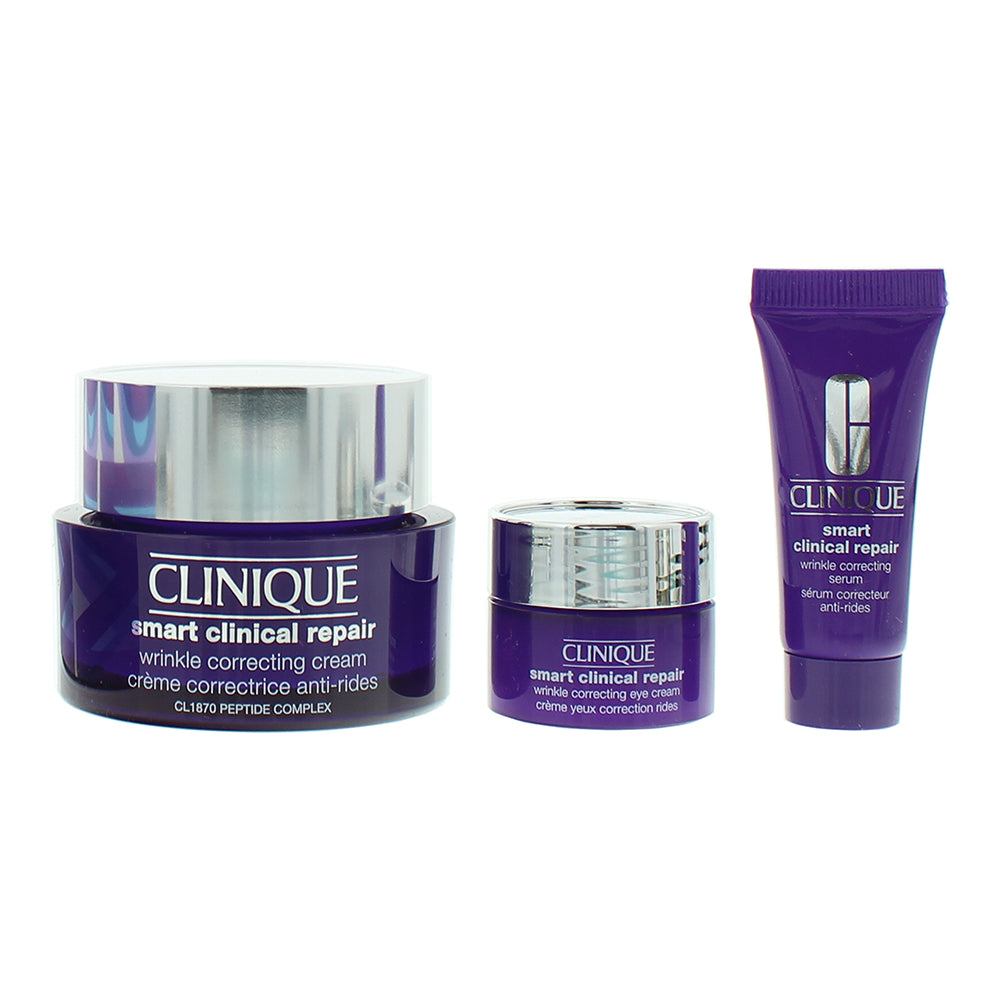 Clinique Smart Clinical Repair 3 Piece Gift Set: Cream 50ml - Serum 10ml - Eye C - Product