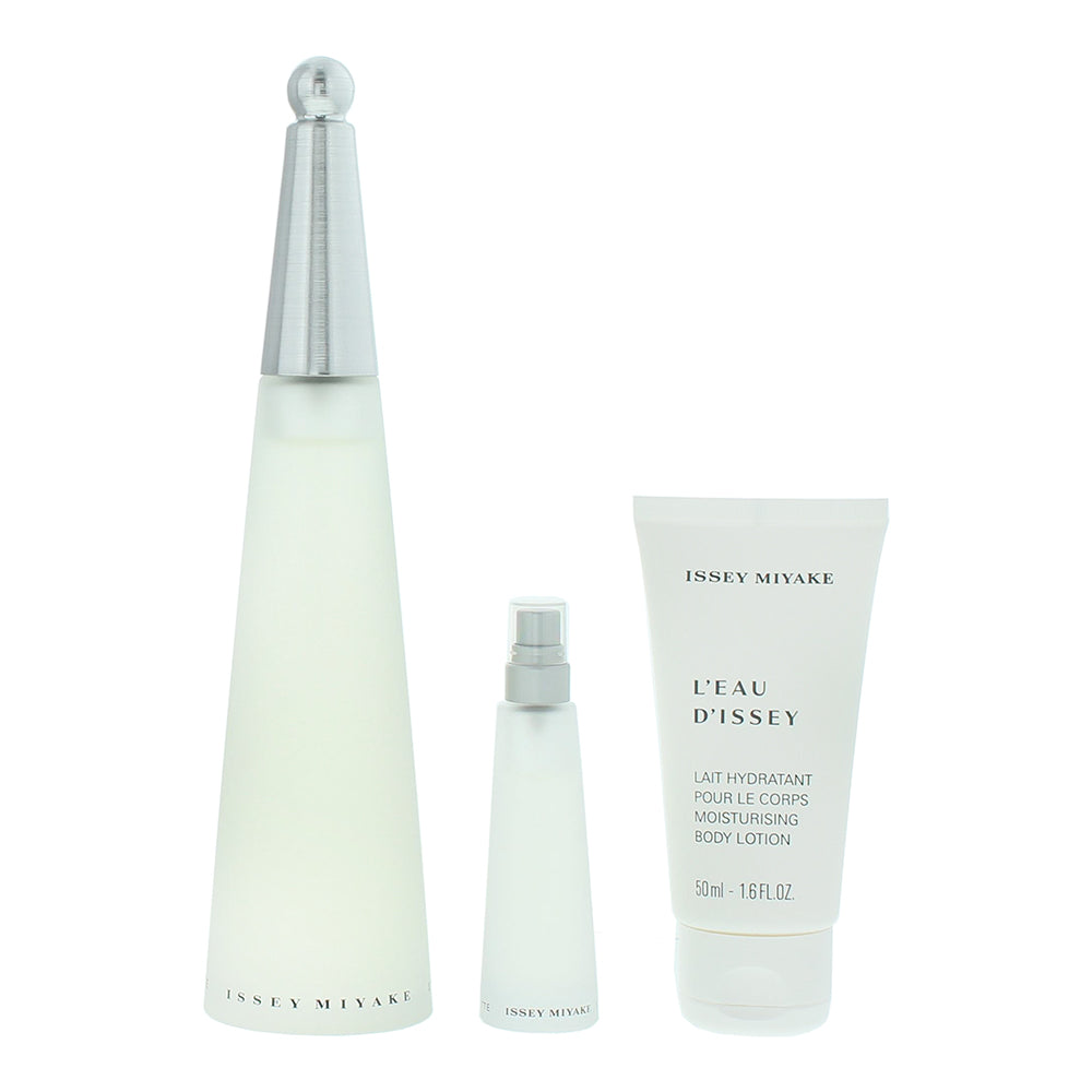 Issey Miyake L'eau D'issey 3 Piece Gift Set: Eau De Toilette 100ml - Body Lotion - Product