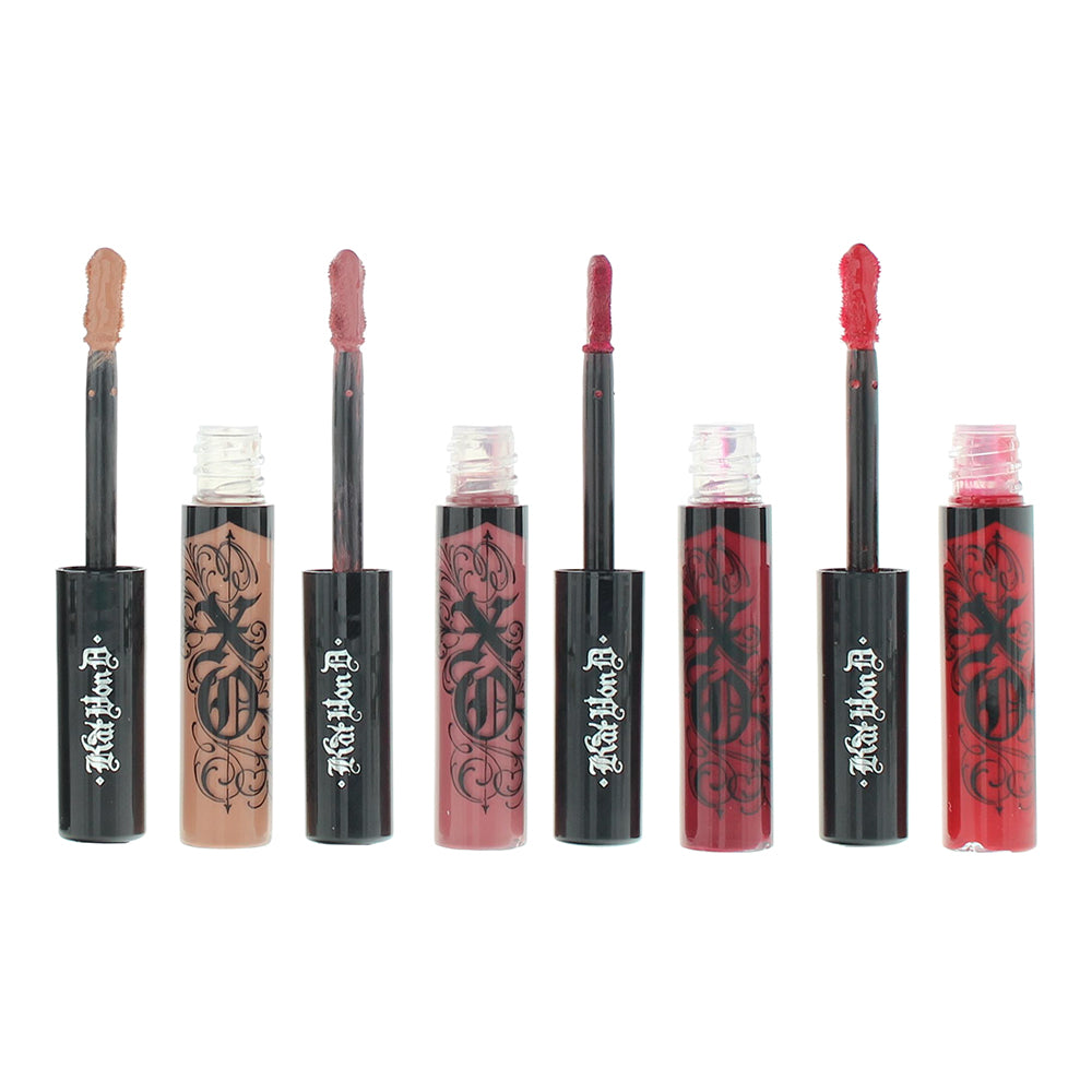 KVD Xo Vinyl Obsession Blossom/Carnation/Tulip/Hollyhock Lipstick Gift Set 4 X 2 - Product