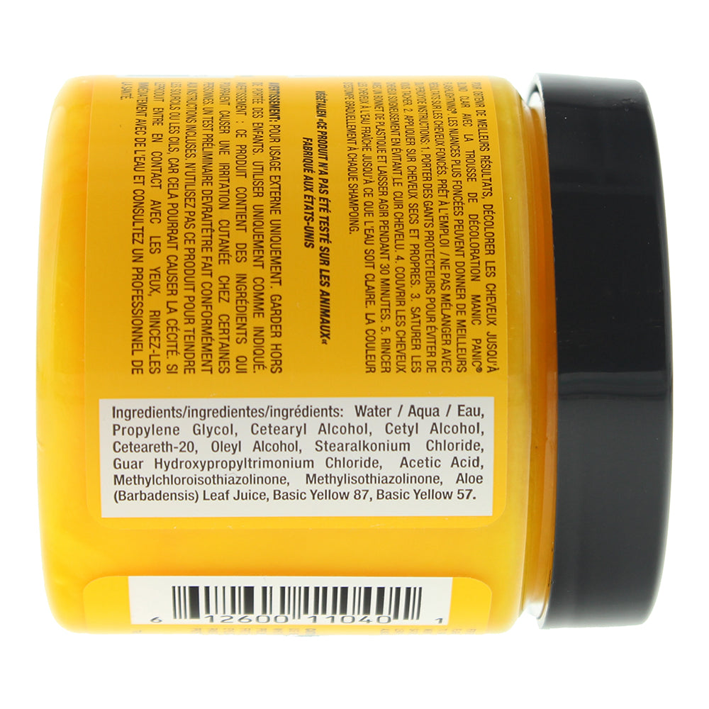 Manic Panic Classic High Voltage Sunshine Semi-Permanent Hair Colour Cream 118ml - Ingredients